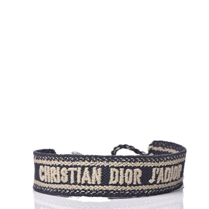 Christian Dior Woven Cotton J'Adior Friendship Bracelet Set Navy 4 of 6