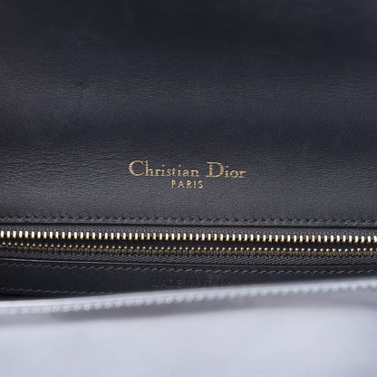 Christian Dior Metallic Patent Micro-Cannage Small Diorama Flap Bag Silver 7 of 13