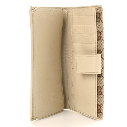 Gucci Monogram Metal Bar Continental Flap Wallet Off White 6 of 9