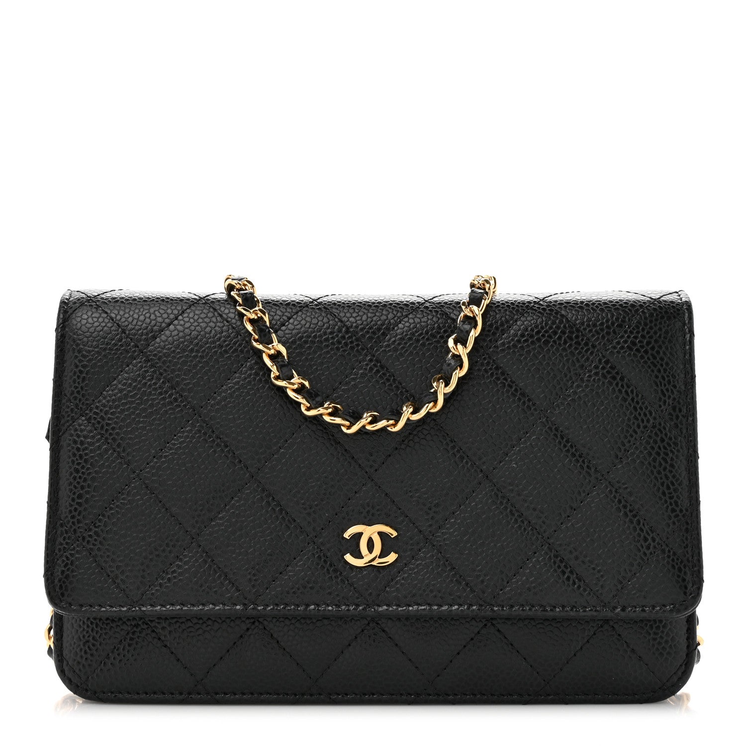 Chanel Caviar Quilted Wallet on Chain WOC Black 1 of 11