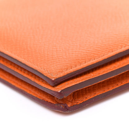 Hermes Epsom Bearn Gusset Wallet Orange 11 of 13