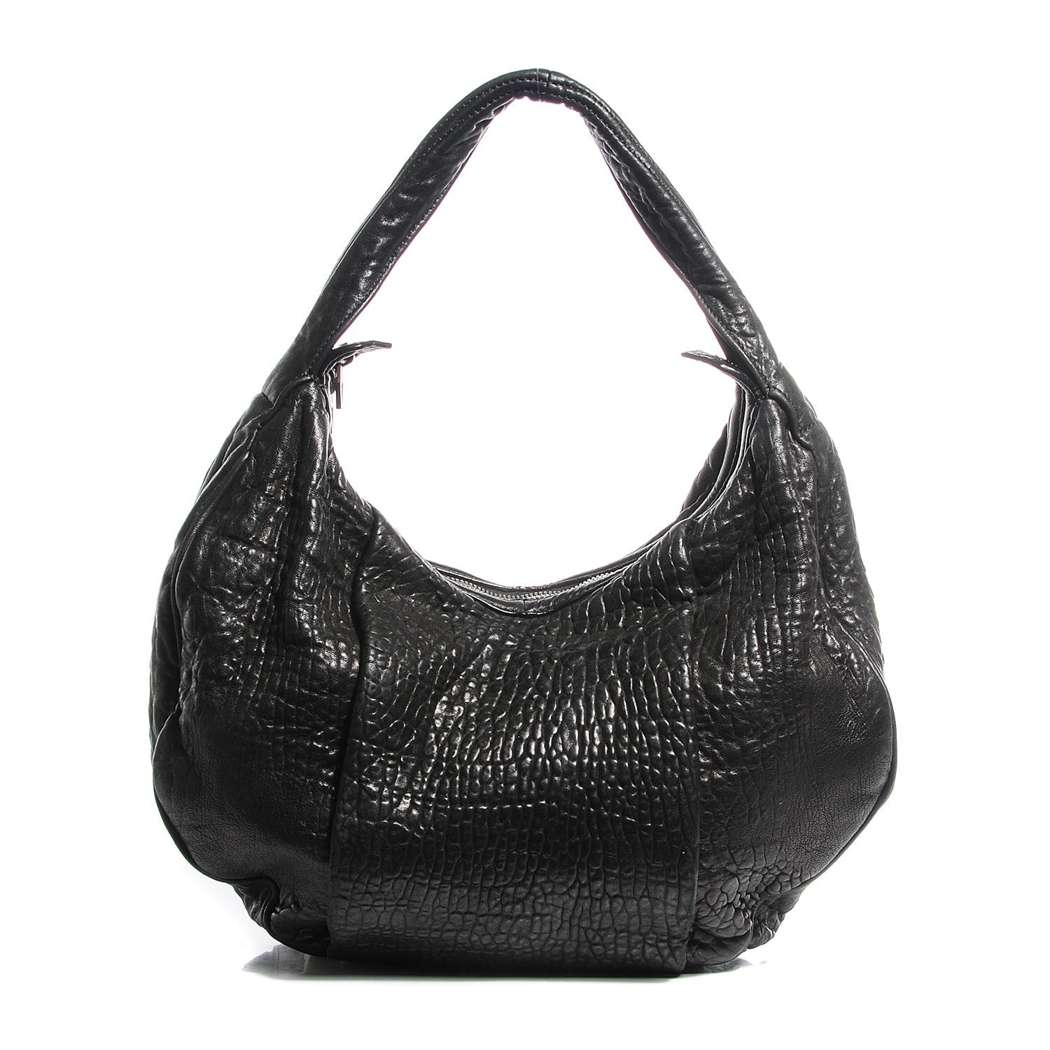 Alexander Wang Pebbled Lambskin Morgan Hobo Black Silver Hardware 1 of 7