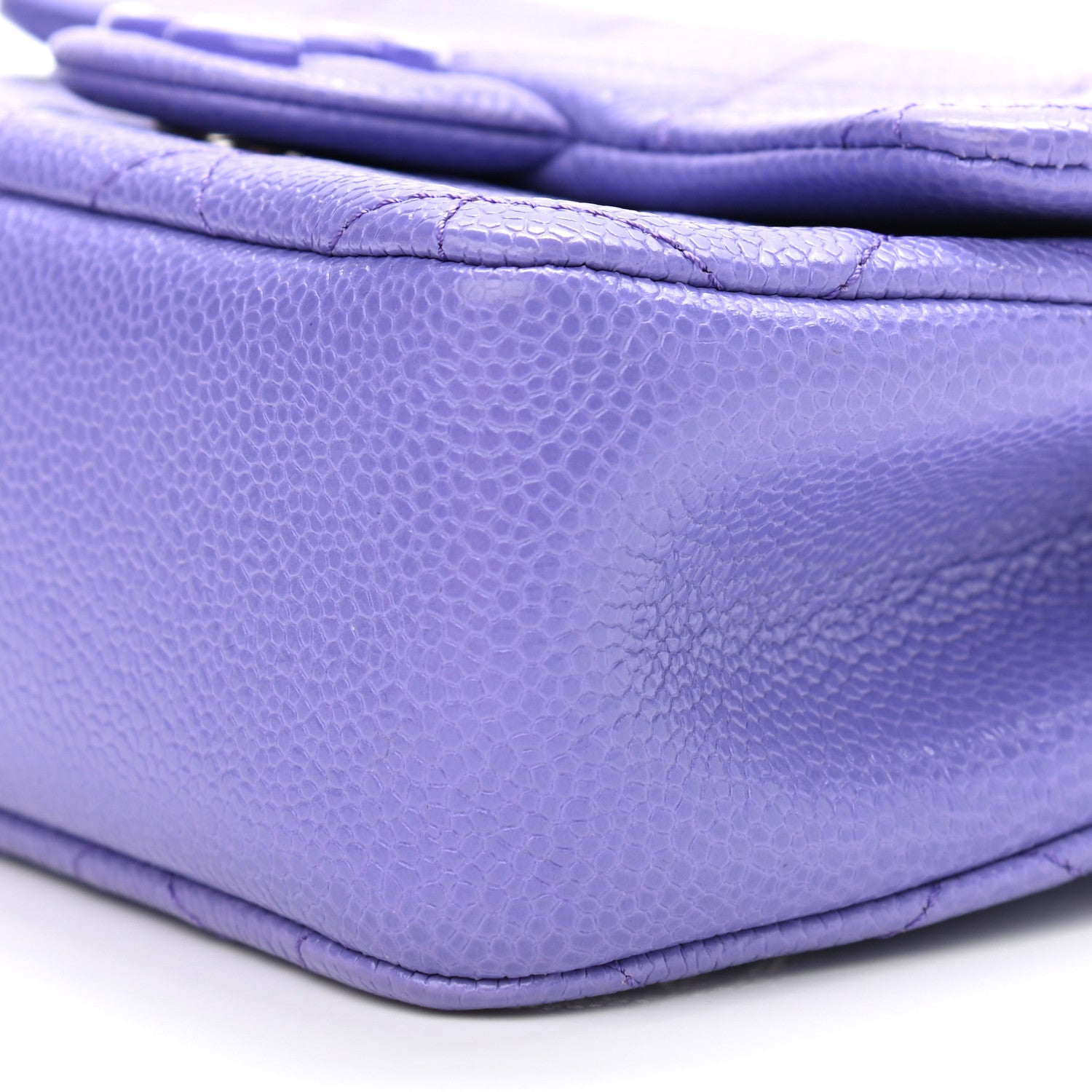 Chanel Caviar Quilted Incognito Mini Square Flap Purple 10 of 12