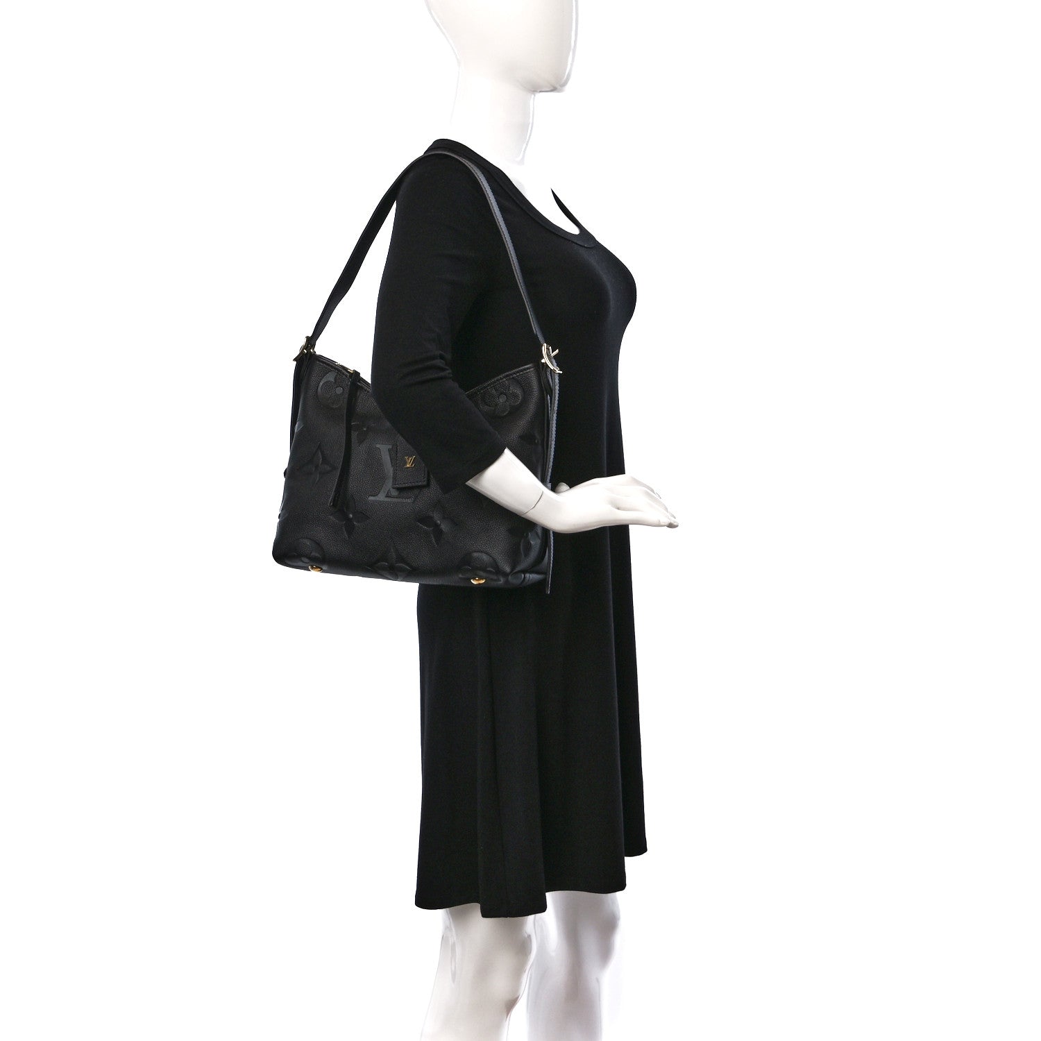 Louis Vuitton Empreinte Carryall PM Black 2 of 8