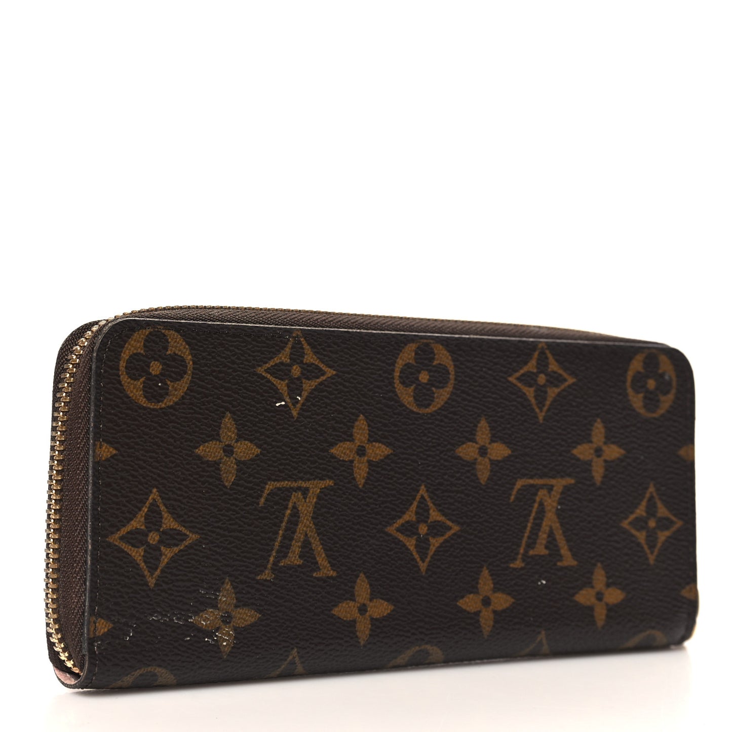 Monogram Clemence Wallet Rose Ballerine
