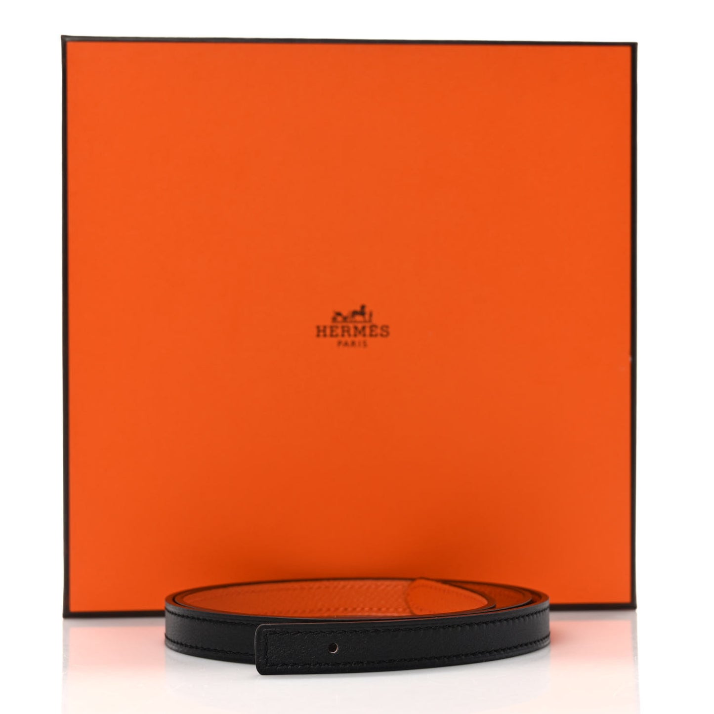 Epsom Swift 13mm Belt Strap 75 30 Black Orange