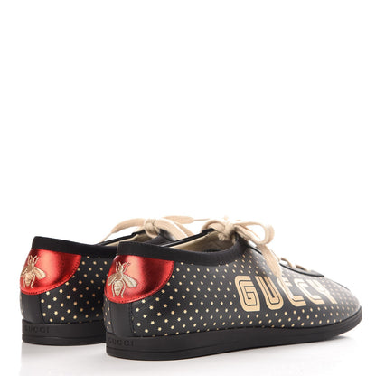 Gucci X SEGA Calfskin GUCCY Stars Mens Falacer Sneakers 9 Black 4 of 12