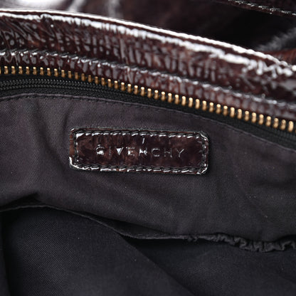 Givenchy Crinkled Patent Medium Pandora Bag Aubergine 6 of 17