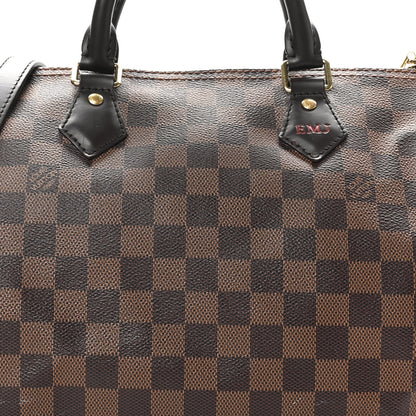Louis Vuitton Damier Ebene Speedy Bandouliere 30 7 of 10
