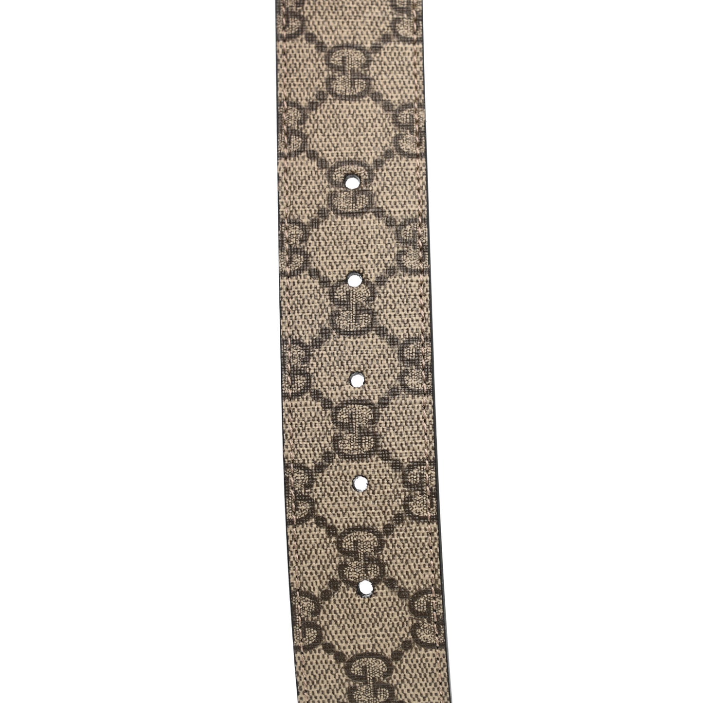 GG Supreme Monogram Interlocking G 37mm Belt 100 40 Beige Ebony Cocoa