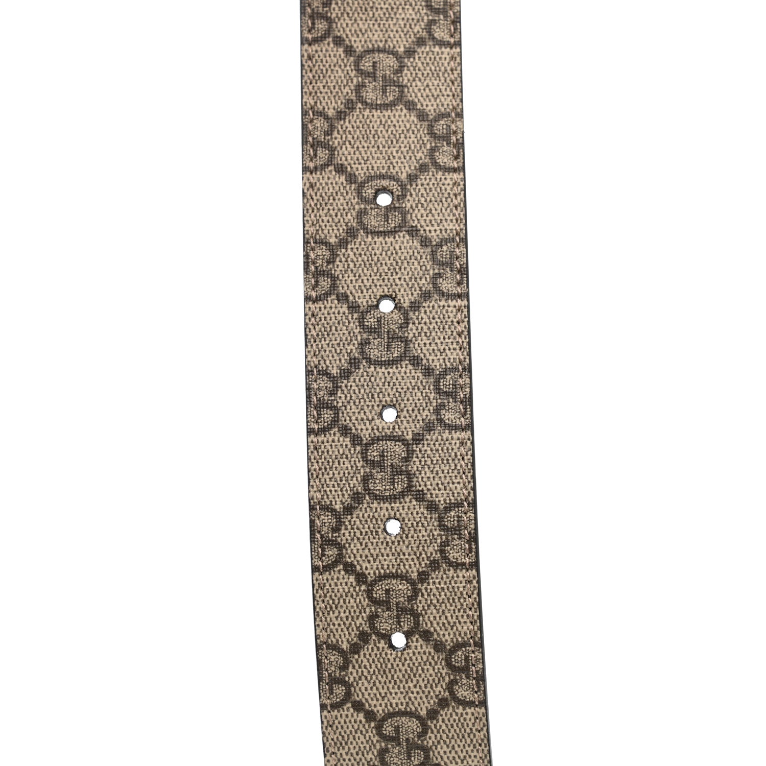 Gucci GG Supreme Monogram Interlocking G 37mm Belt 100 40 Beige Ebony Cocoa 5 of 5