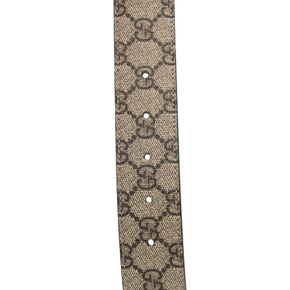 Gucci GG Supreme Monogram Interlocking G 37mm Belt 100 40 Beige Ebony Cocoa 5 of 5