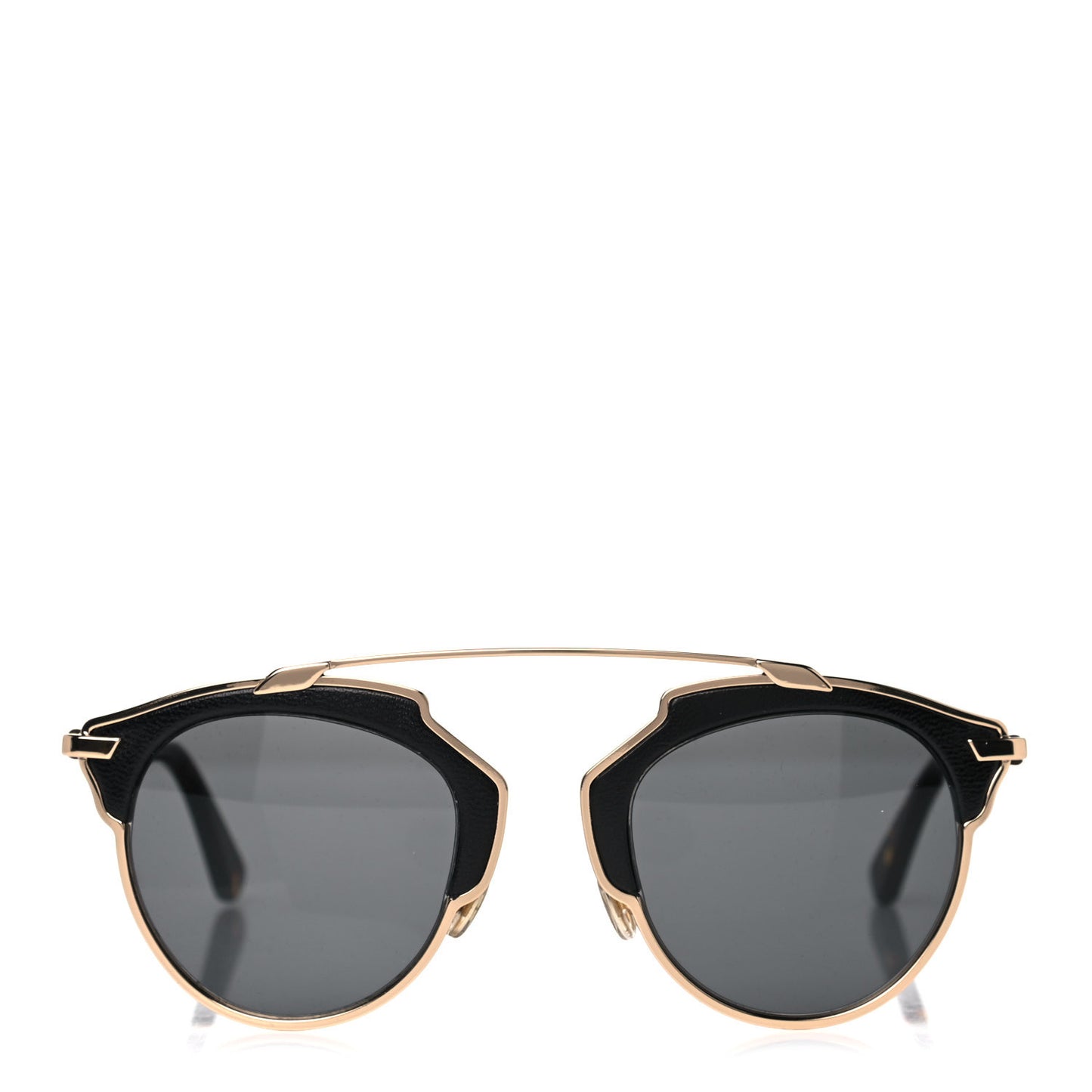 Metal Lambskin So Real Sunglasses Black