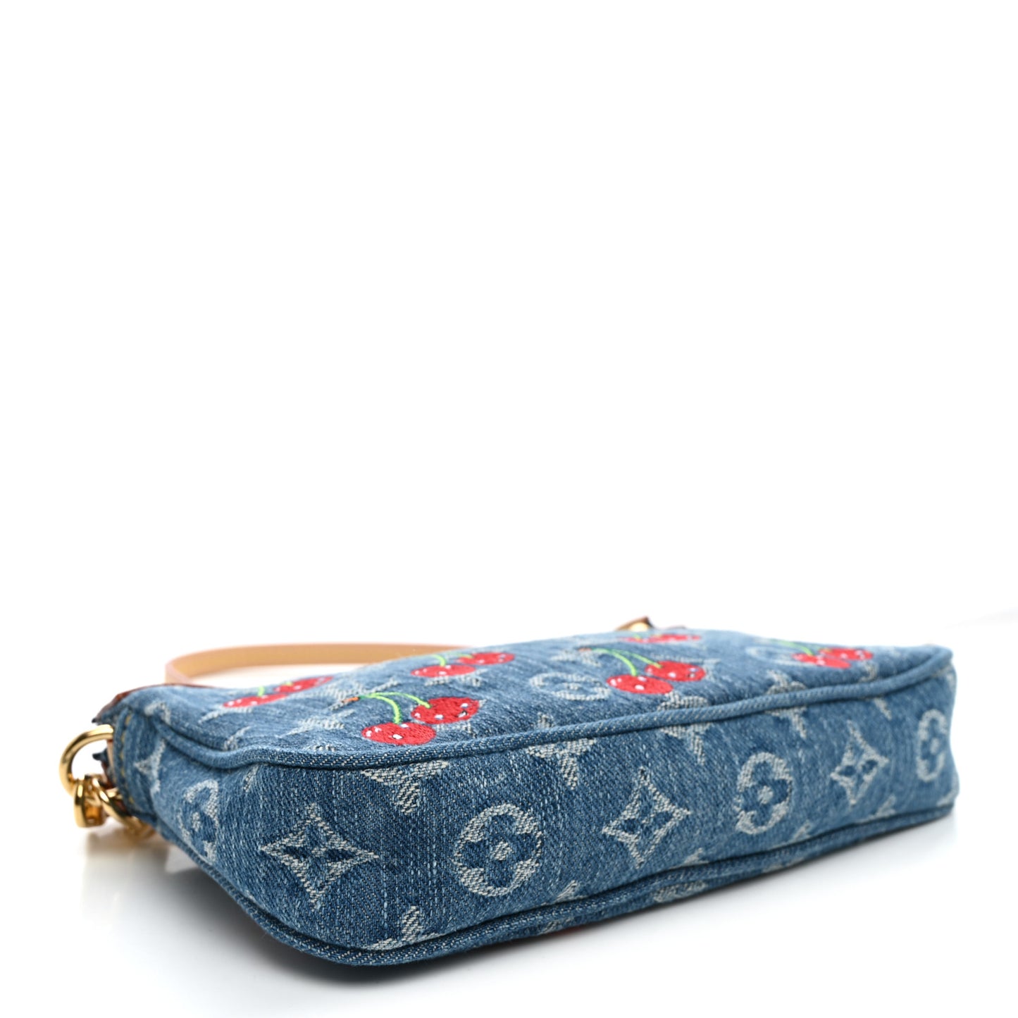 LV X TM Monogram Denim Cerises Pochette Accessories Blue