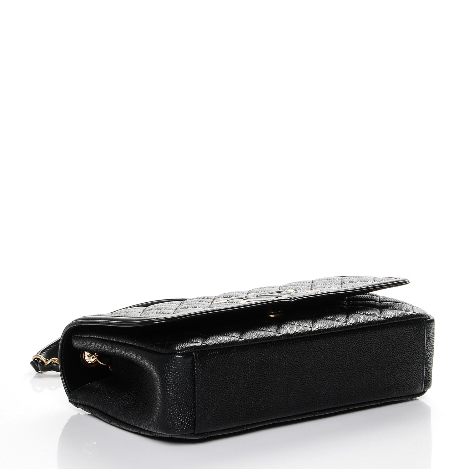 Chanel Caviar Quilted Medium CC Filigree Flap Black 4 of 7