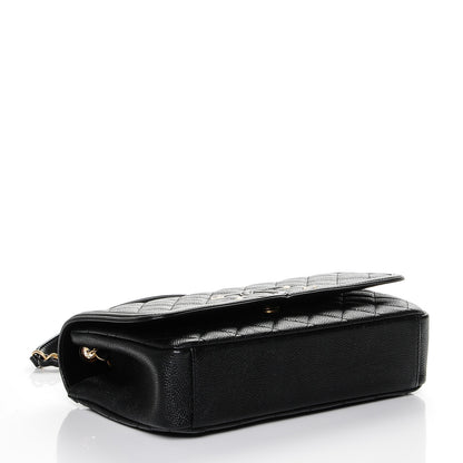 Chanel Caviar Quilted Medium CC Filigree Flap Black 4 of 7