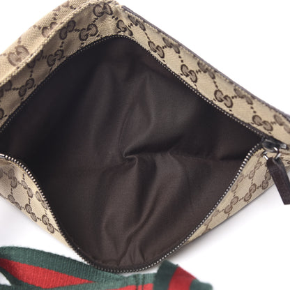 Gucci GG Monogram Double Pocket Belt Bag Dark Brown 4 of 9