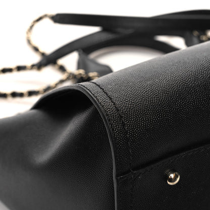 Chanel Caviar Large Studded Deauville Tote Black 9 of 15