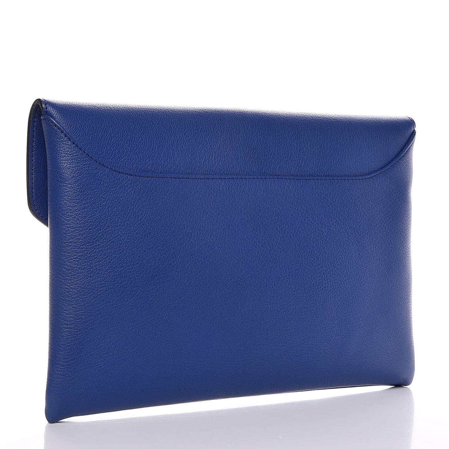 Sugar Goatskin Medium Antigona Envelope Clutch Blue