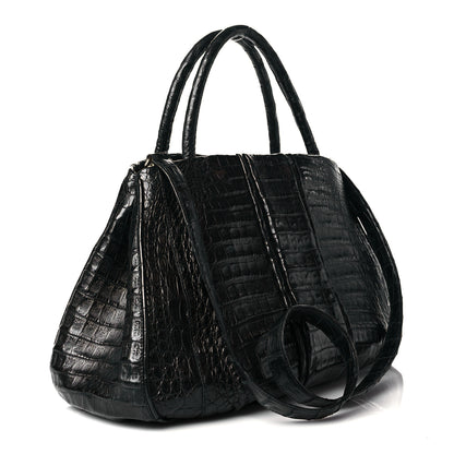 Nancy Gonzalez Crocodile Top Handle Stachel Black 2 of 10