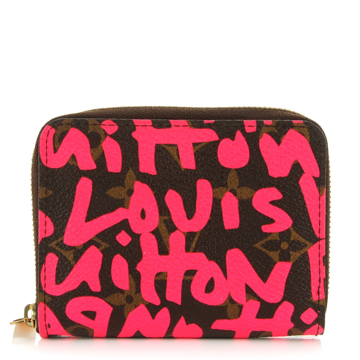 Louis Vuitton Monogram Graffiti Zippy Coin Purse Fuchsia 1 of 7
