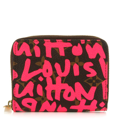Louis Vuitton Monogram Graffiti Zippy Coin Purse Fuchsia 1 of 7