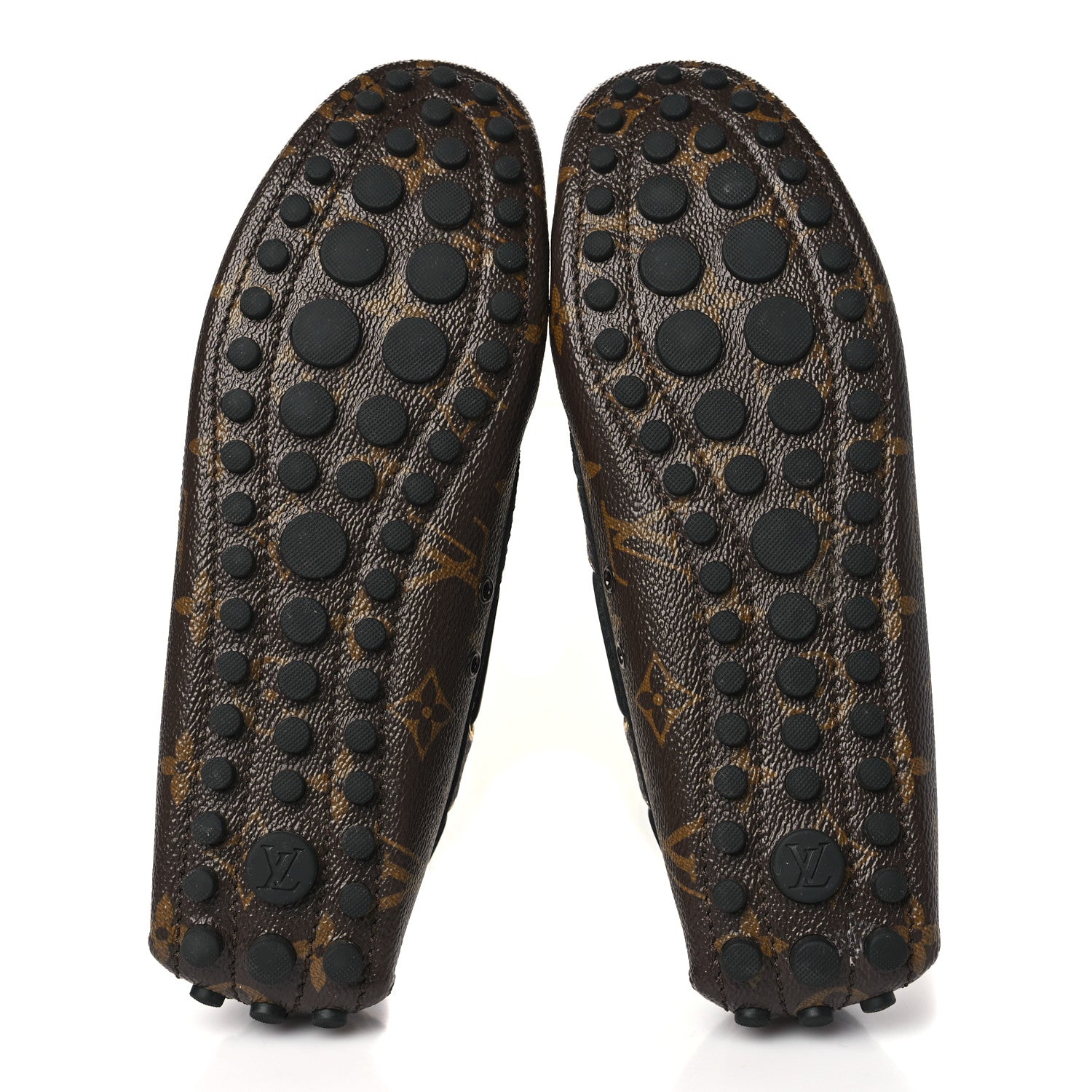 Louis Vuitton Monogram Mens Arizona Car Shoe Moccasin Loafers 38 Macassar 5 of 7