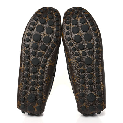 Louis Vuitton Monogram Mens Arizona Car Shoe Moccasin Loafers 38 Macassar 5 of 7