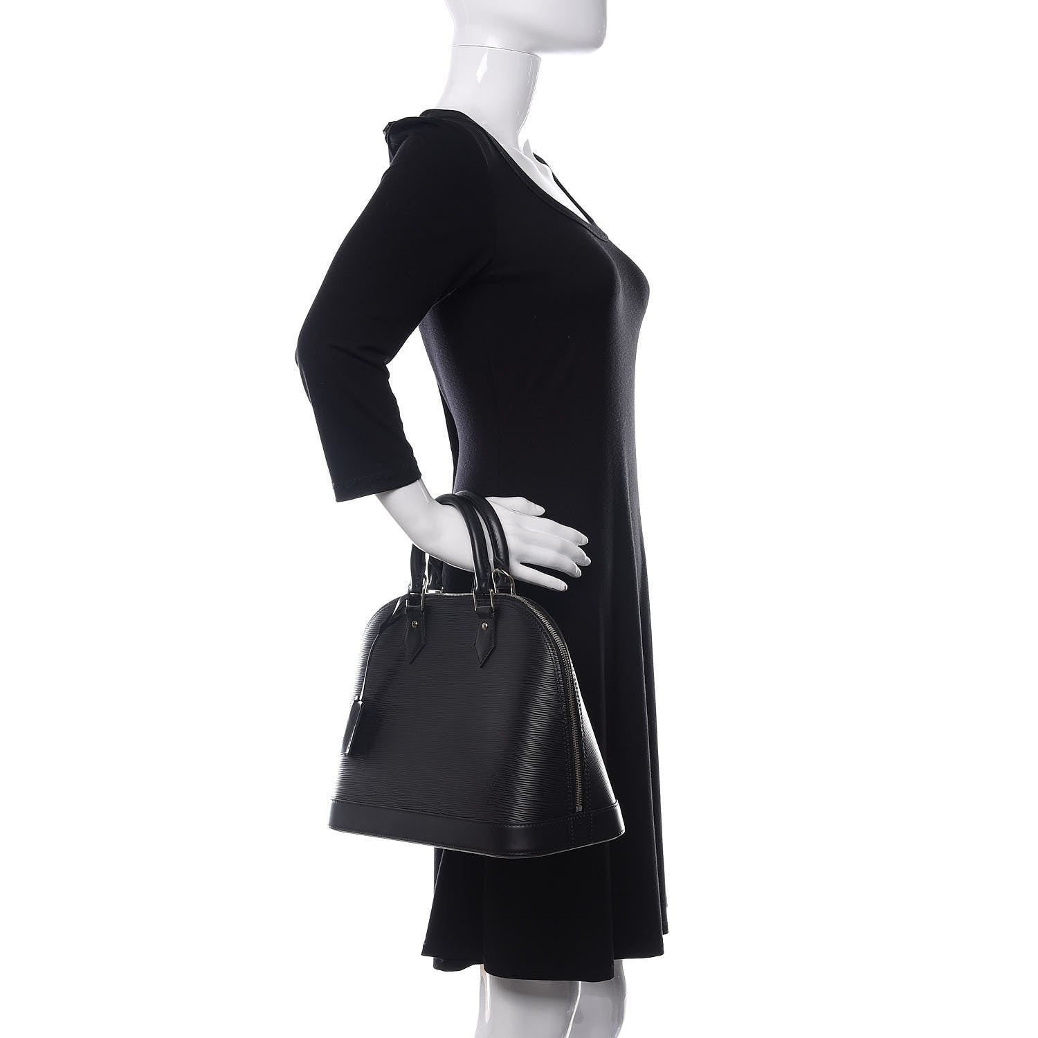 Louis Vuitton Epi Alma PM Black 2 of 9