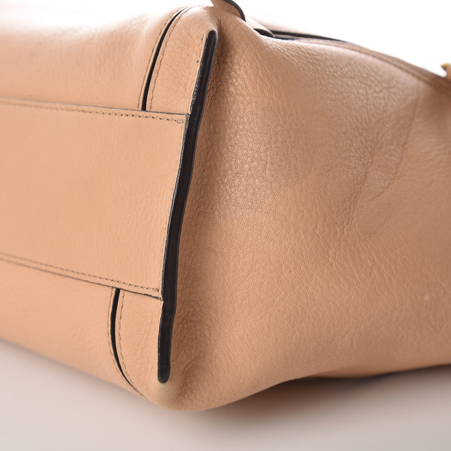 Smooth Calfskin Small Milo Shopping Tote Beige