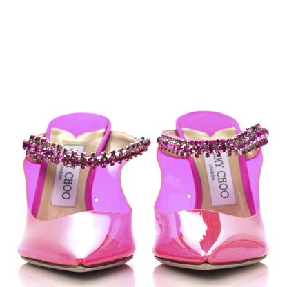 Jimmy Choo Plexi Crystal Bing 100 Pumps 37.5 Hot Pink 3 of 8