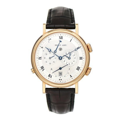 Breguet 18K Yellow Gold Alligator 39mm Le Reveil du Tsar Classique Alarm Automatic Watch 5707BA/12/9V6 1 of 4