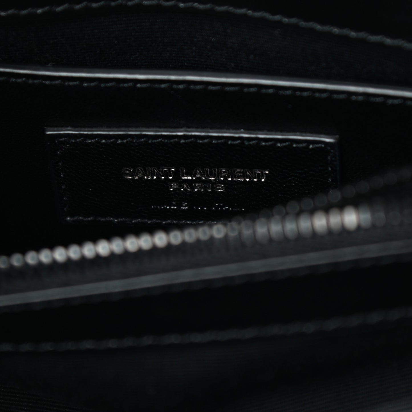 Calfskin Y Quilted Monogram Small Loulou Chain Satchel Black