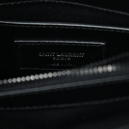 Saint Laurent Calfskin Y Quilted Monogram Small Loulou Chain Satchel Black 6 of 9