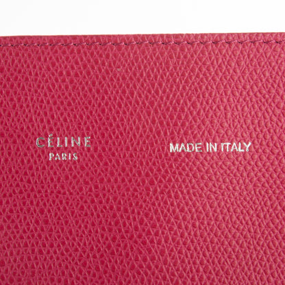 Celine Grained Calfskin Small Horizontal Cabas Phantom Fuchsia 6 of 8