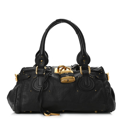 Chloe Calfskin Medium Paddington Satchel Black 1 of 9