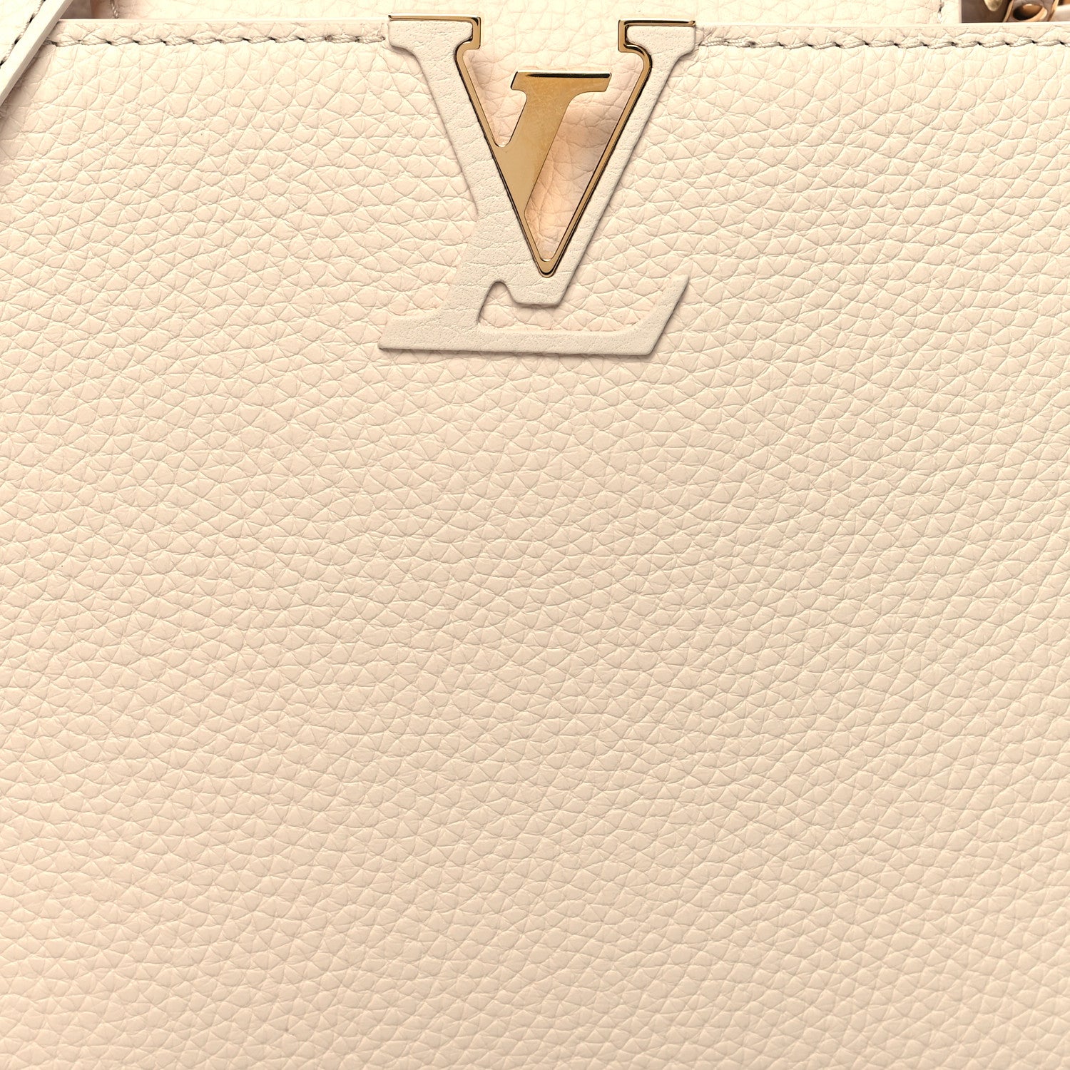 Louis Vuitton Taurillon Capucines BB Snow 8 of 11