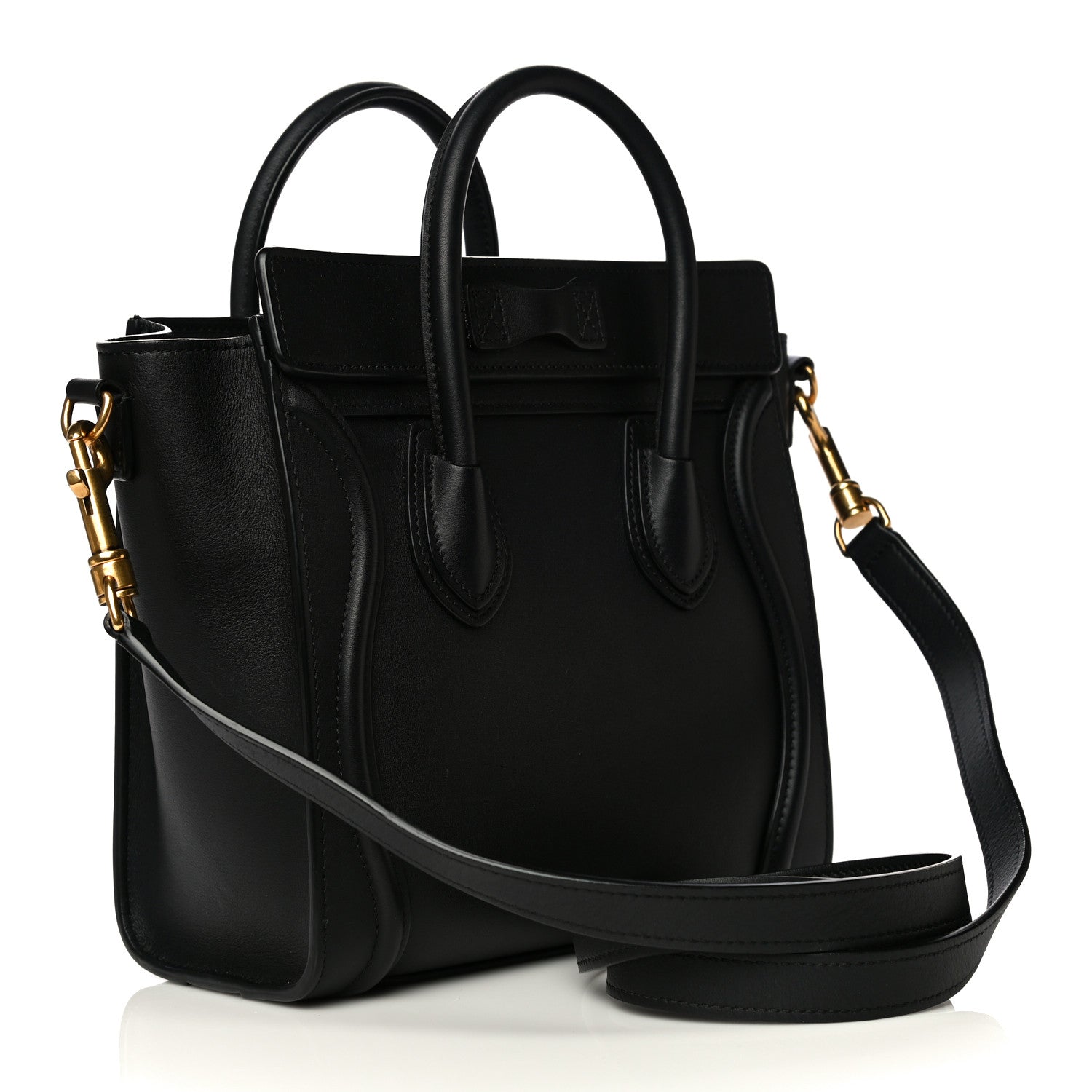 Celine Smooth Calfskin Nano Luggage Black 3 of 16