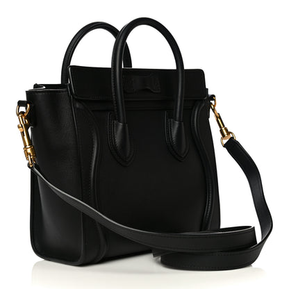 Celine Smooth Calfskin Nano Luggage Black 3 of 16
