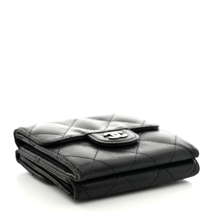 Chanel Lambskin Quilted Double Sided Wallet Black 4 of 16
