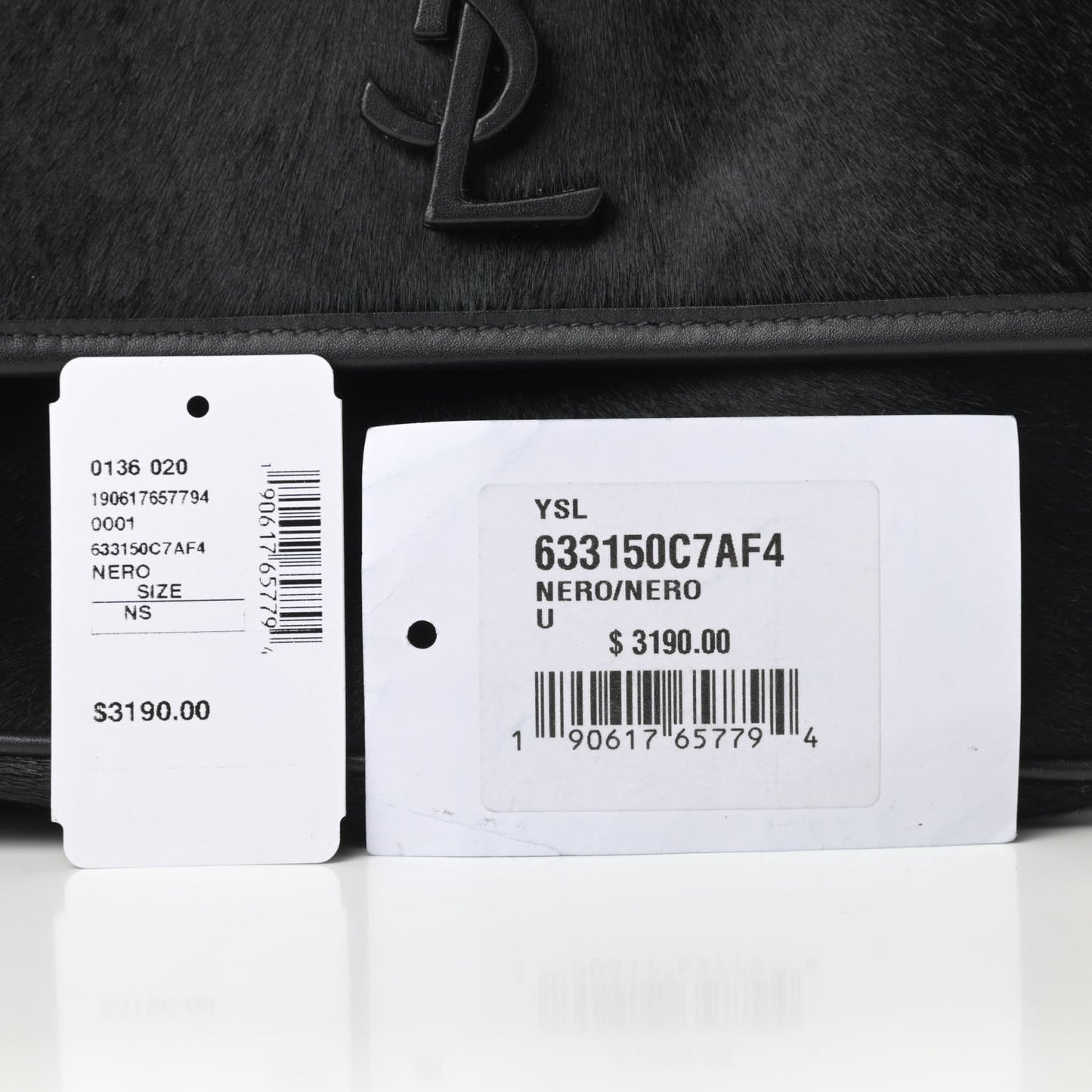 Calf Hair Matelasse Monogram Medium Niki Chain Satchel Black