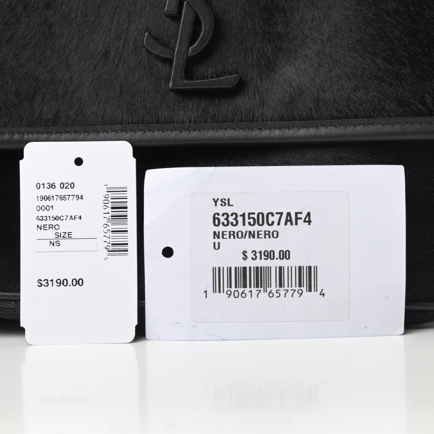 Saint Laurent Calf Hair Matelasse Monogram Medium Niki Chain Satchel Black 12 of 12