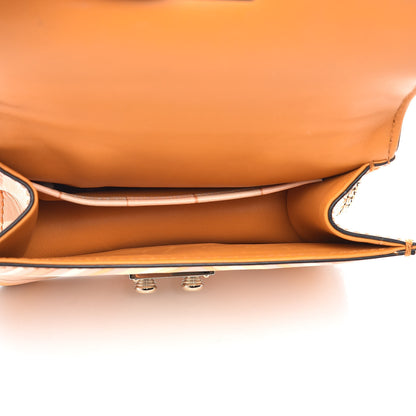 Valentino Garavani Vitello Native Couture 1975 Mini Glam Lock Rockstud Flap Mandarin Sorbet 7 of 9
