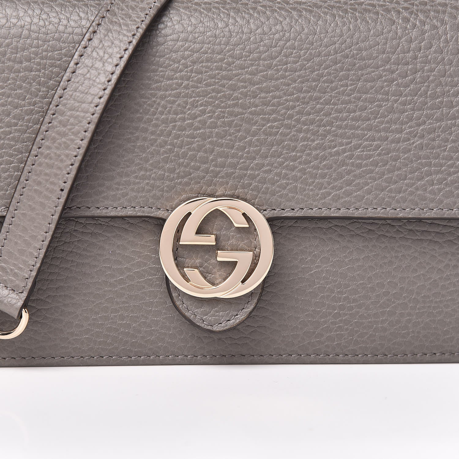 Gucci Dollar Calfskin Interlocking G Chain Wallet Loess 9 of 9
