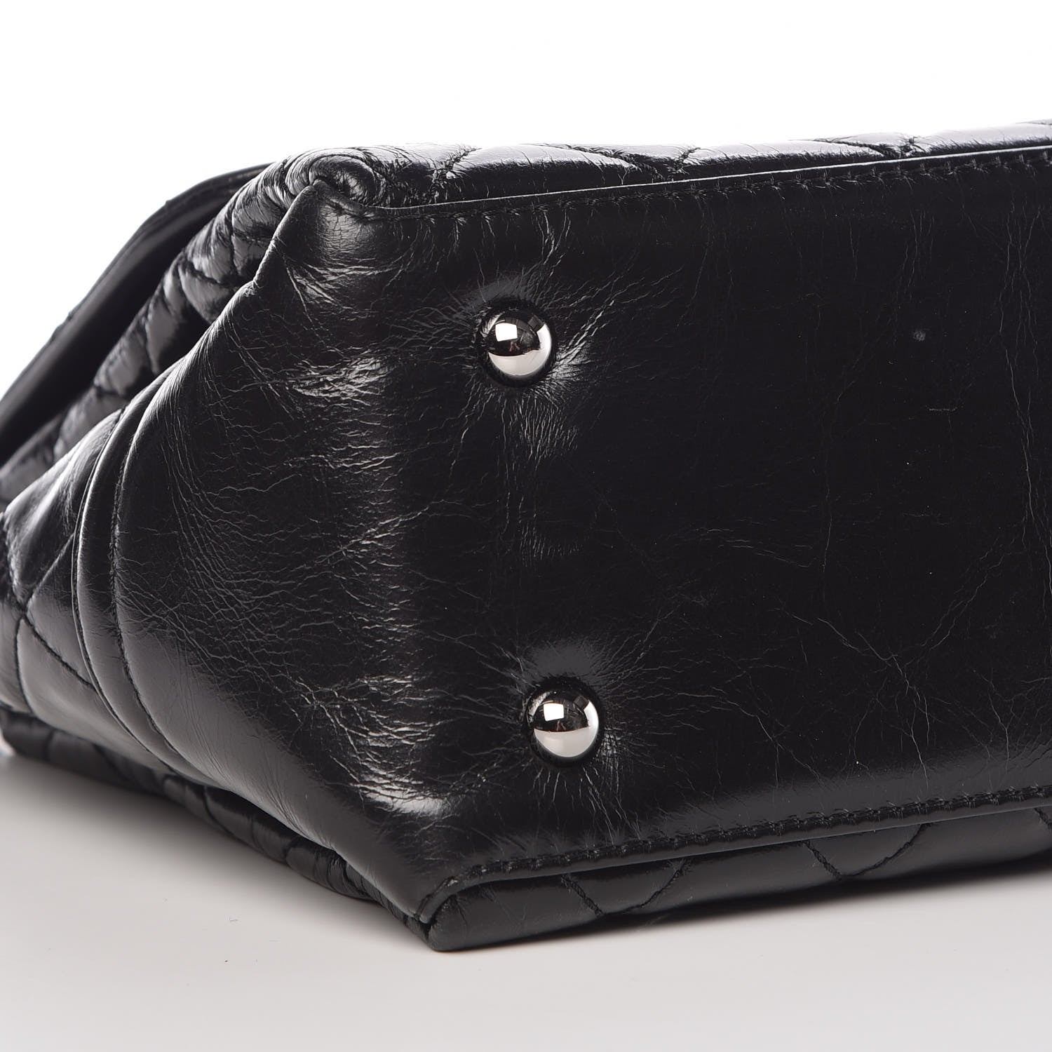 Chanel Glazed Calfskin Quilted Medium Lady Pearly Flap Black 10 of 13