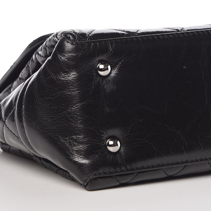 Chanel Glazed Calfskin Quilted Medium Lady Pearly Flap Black 10 of 13