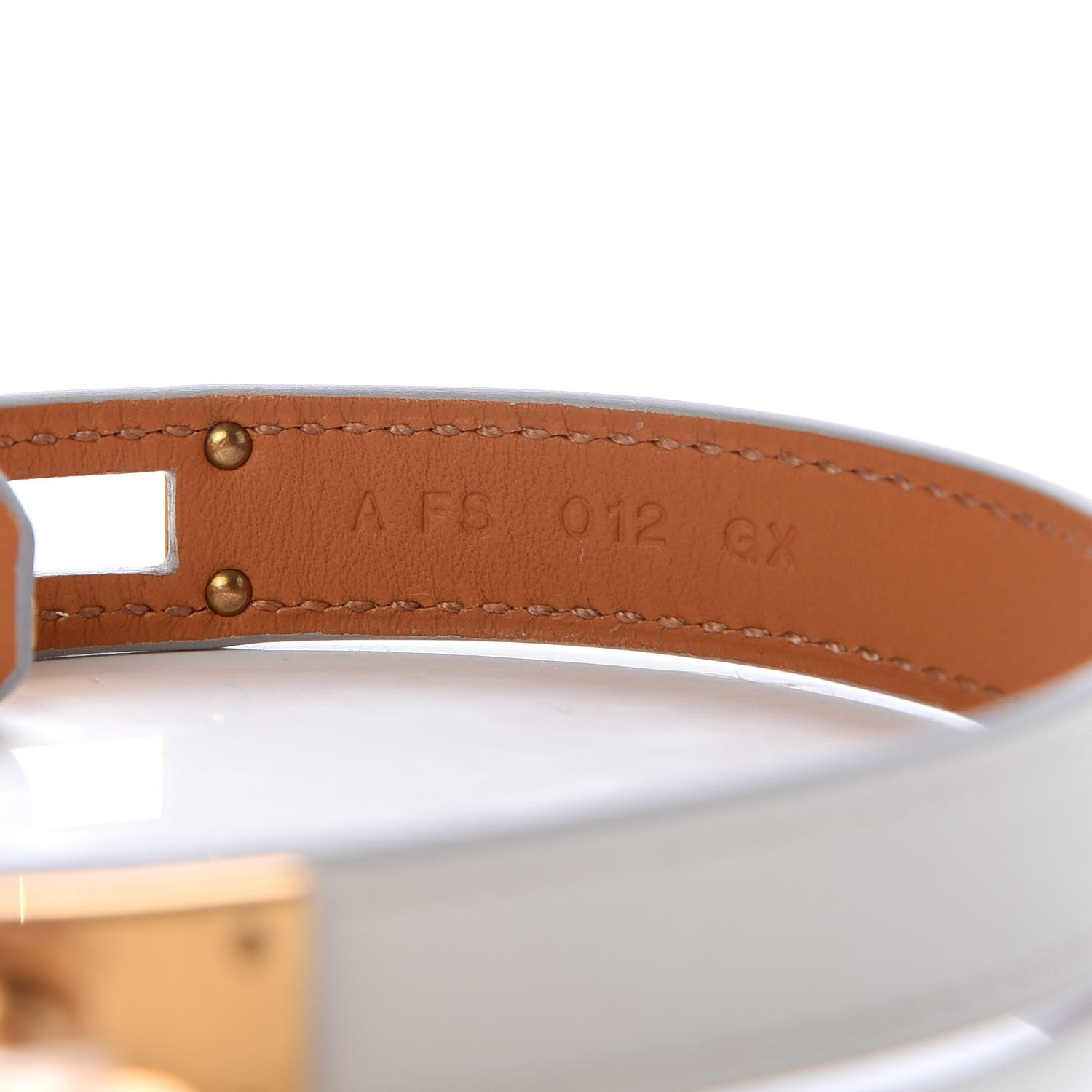 Hermes Swift Kelly Double Tour Bracelet T2 White 5 of 6