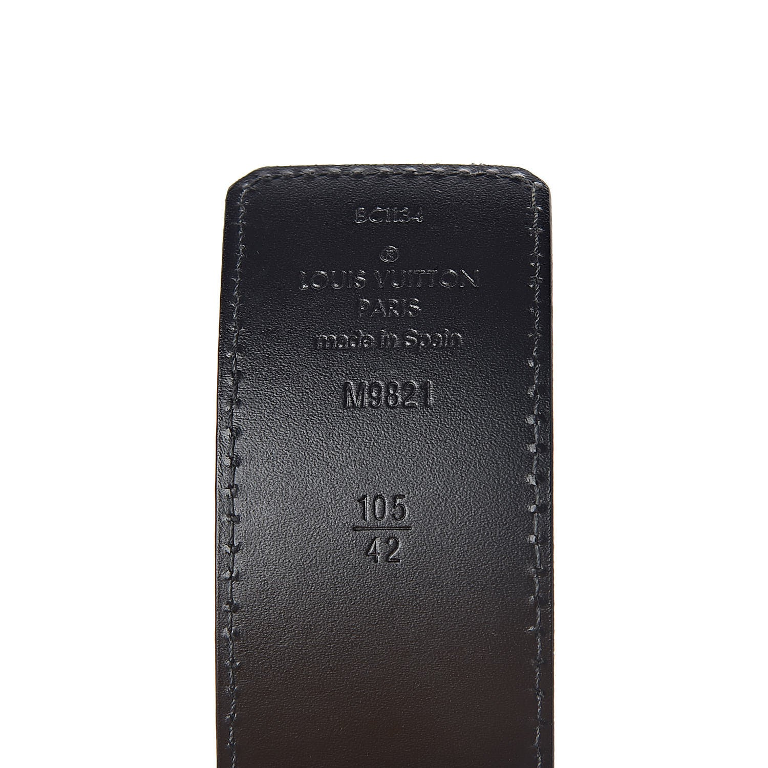 Louis Vuitton Calfskin Monogram 40mm LV Initiales Reversible Belt 105 42 Black 4 of 6