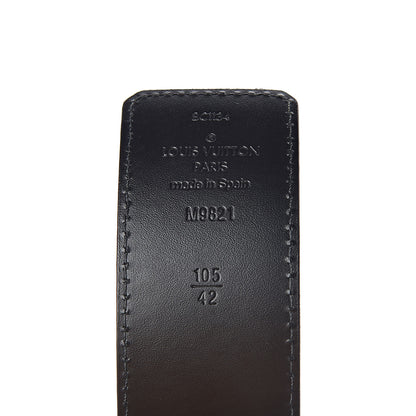 Louis Vuitton Calfskin Monogram 40mm LV Initiales Reversible Belt 105 42 Black 4 of 6