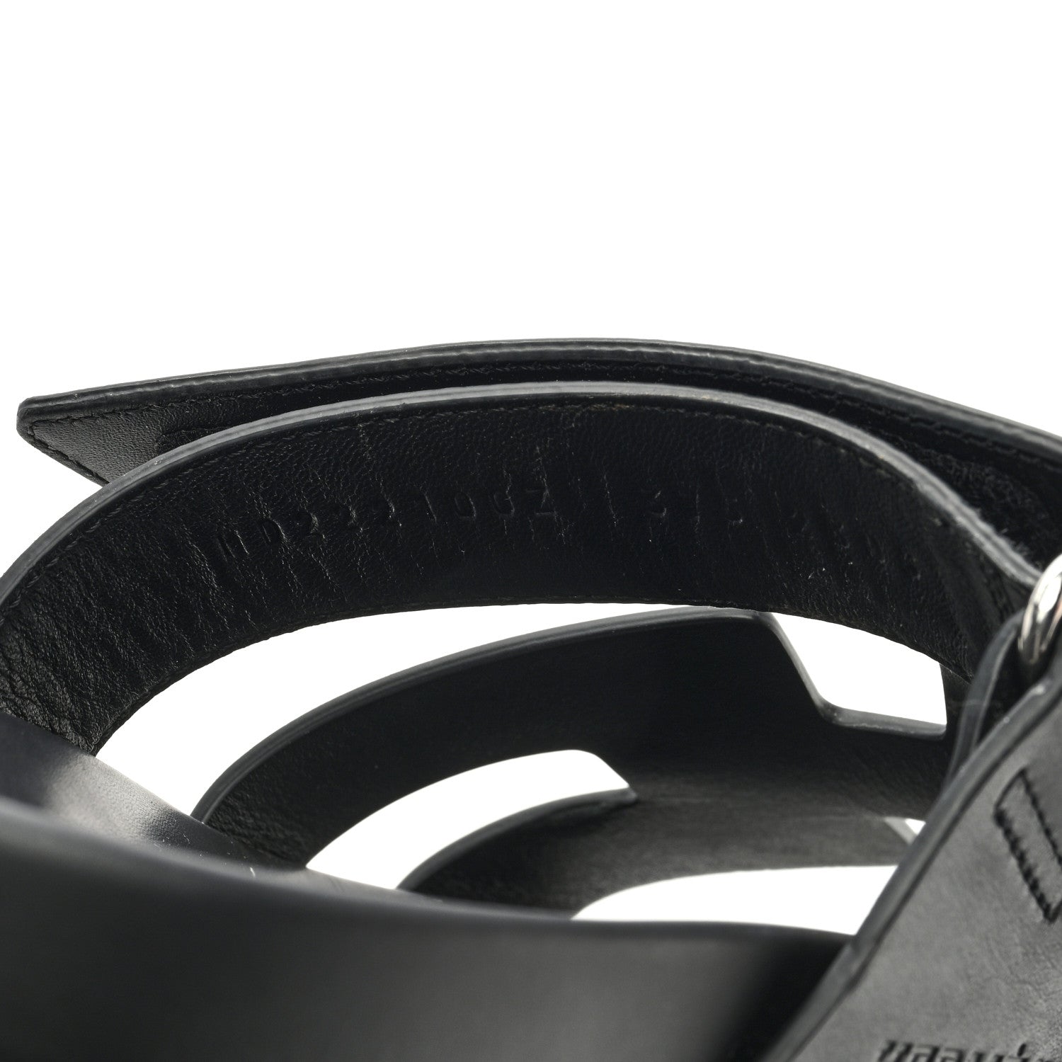 Hermes Calfskin Womens Chypre Sandals 37.5 Black 8 of 8